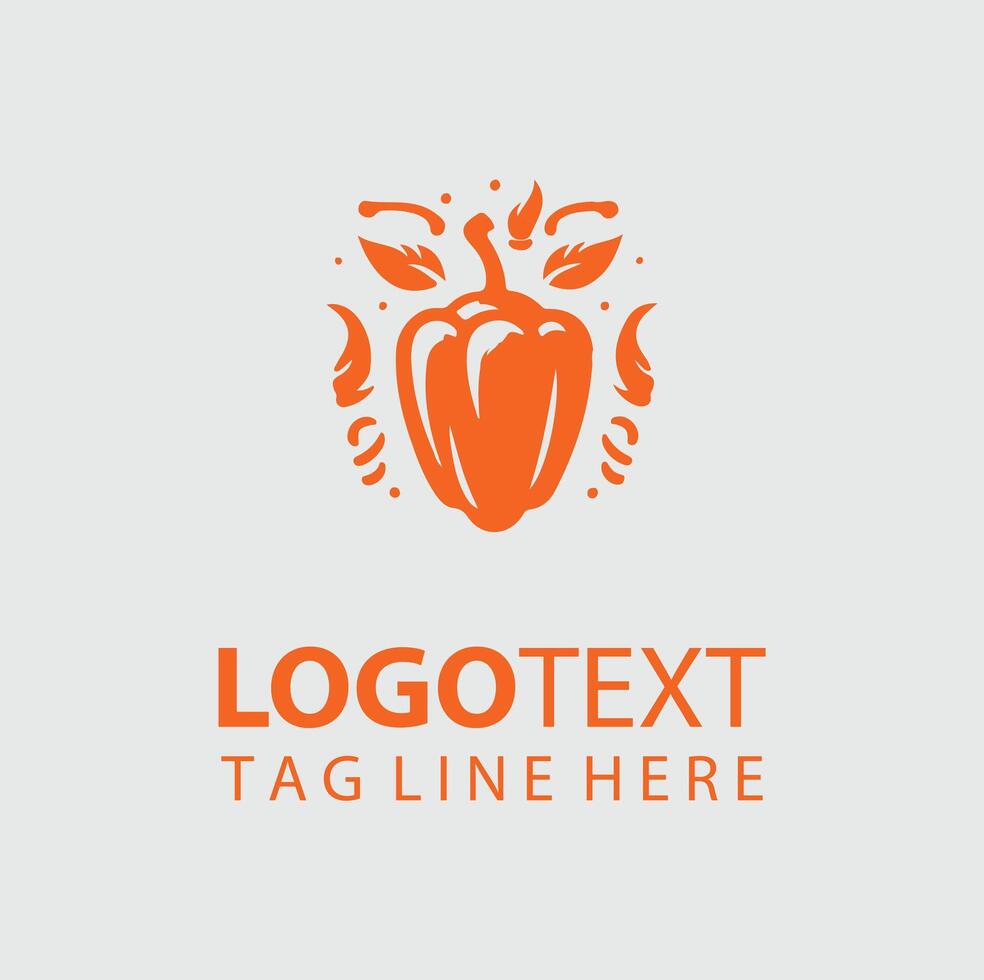 Scorch Pepper Logo Design vector