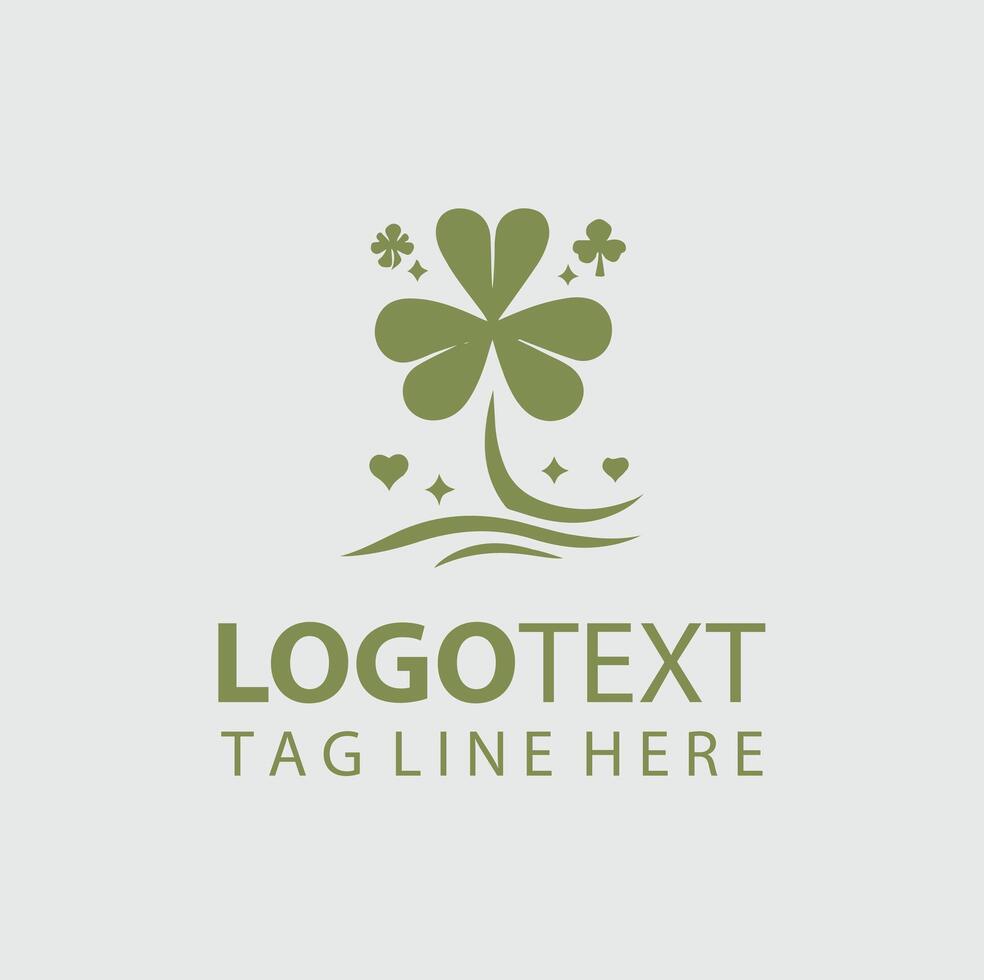 Clover Heart Grove Shamrock Trees vector