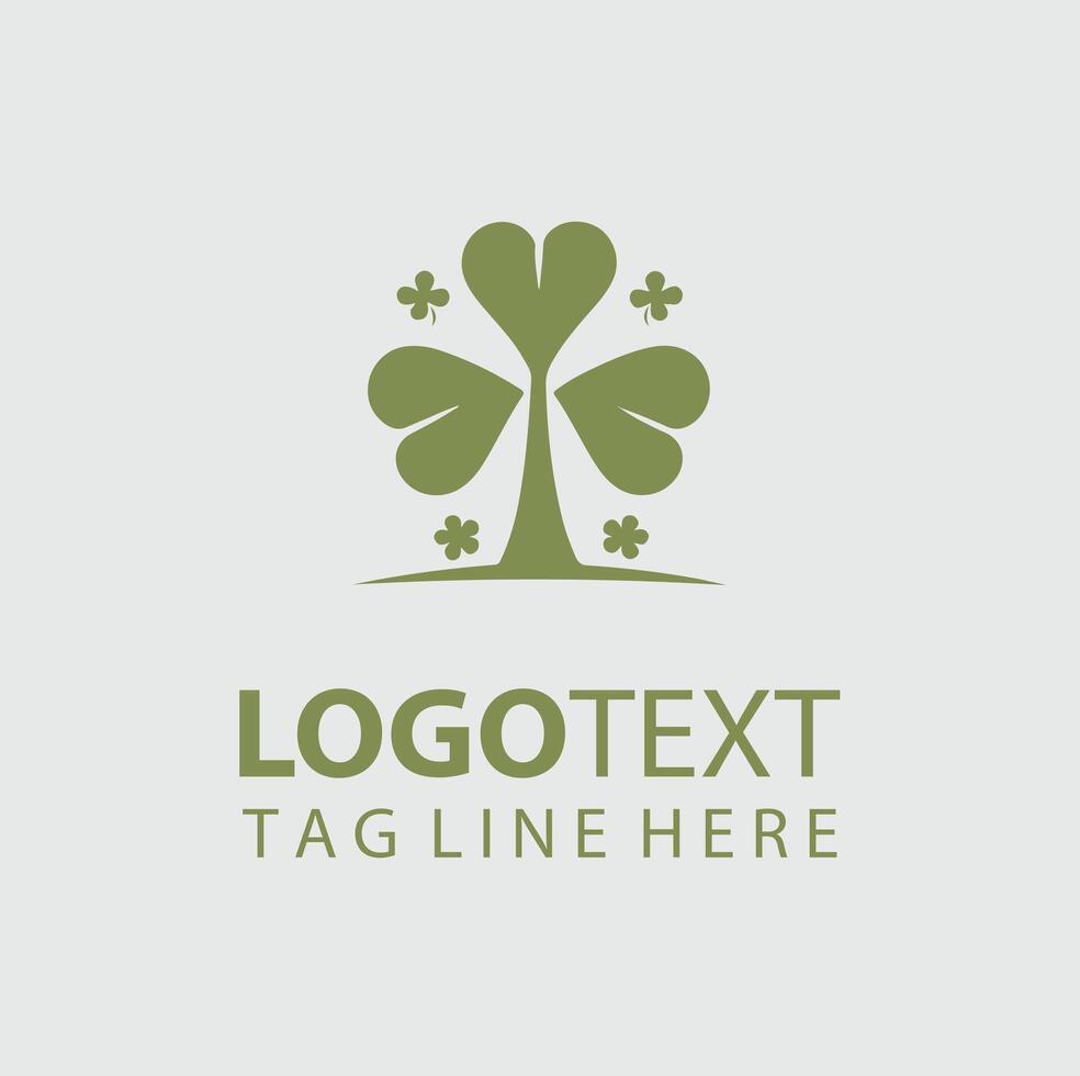 Emerald Roots Grove Shamrock Trees vector
