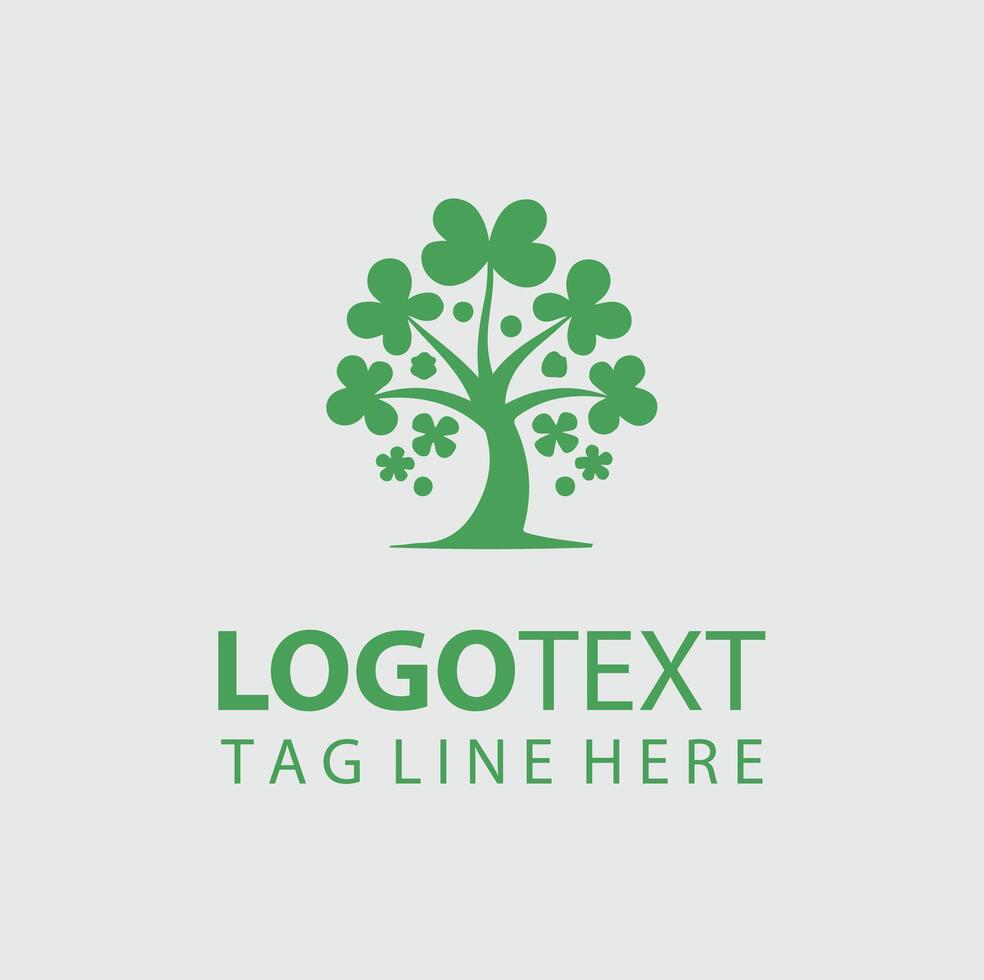 Evergreen Clover Shamrock tree vector