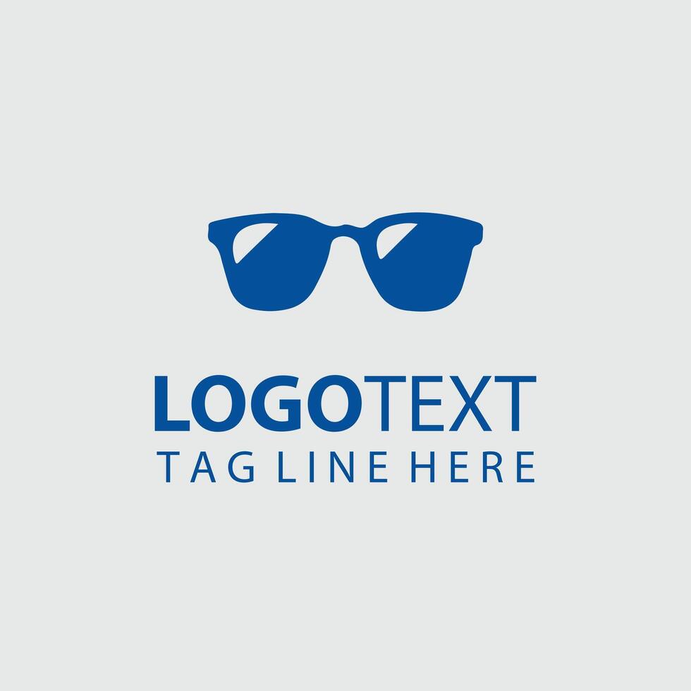 Vivid Focus Eyewear Glasses Logo Design vector