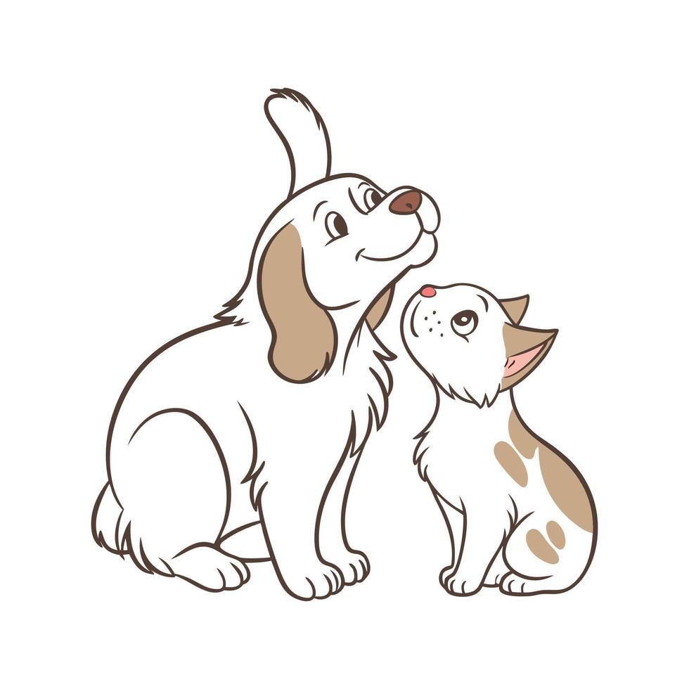 Exquisite Clumber Spaniel on White vector