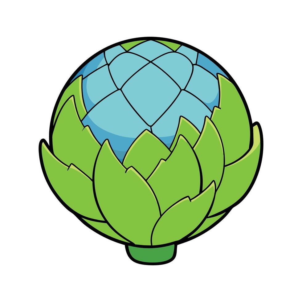 Artichoke Globe Perfect For Gourmet Dishes vector
