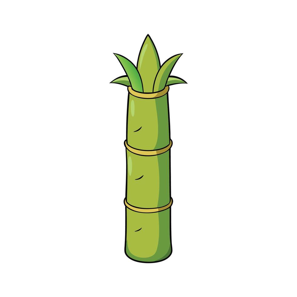 Fresh Tender Bamboo Shoots Isolated vector