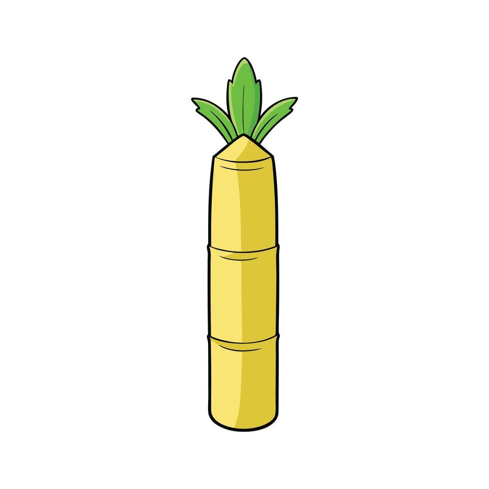 Tender Bamboo Shoots Fresh Ideal For Meals vector