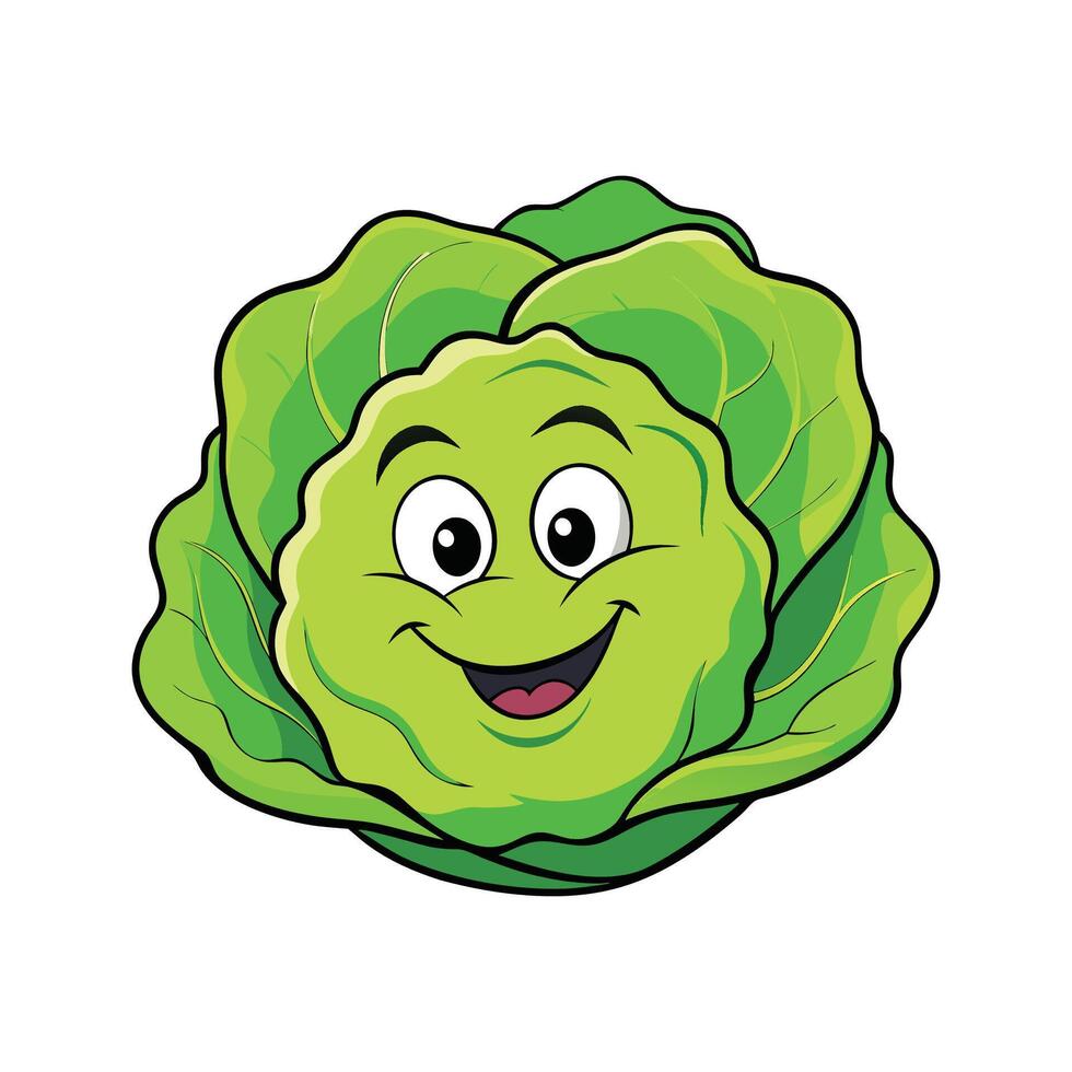 Nutritious Savoy Cabbage Isolated vector