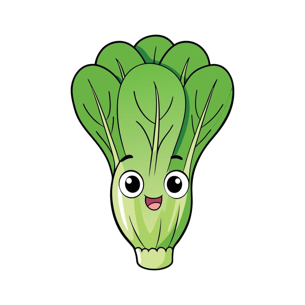Nutritious Celtuce Isolated For Cooking vector