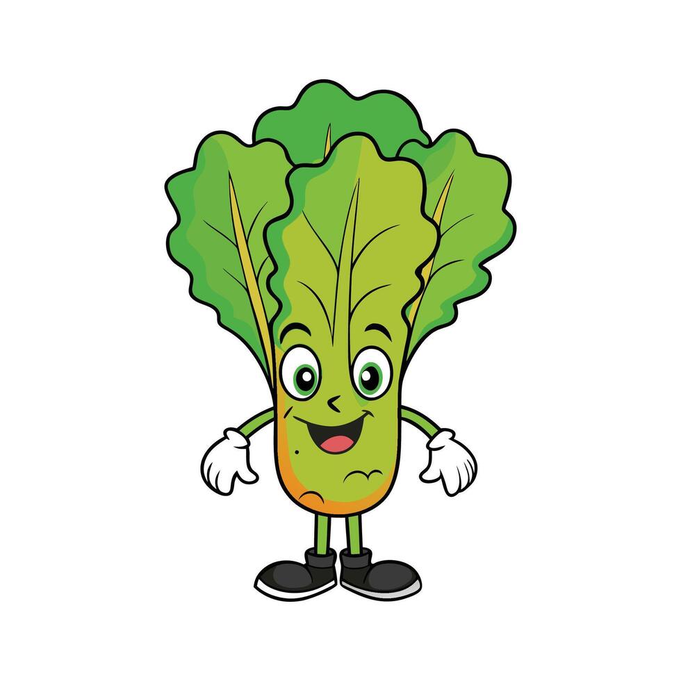 Isolated Swiss Chard Perfect For Salads vector