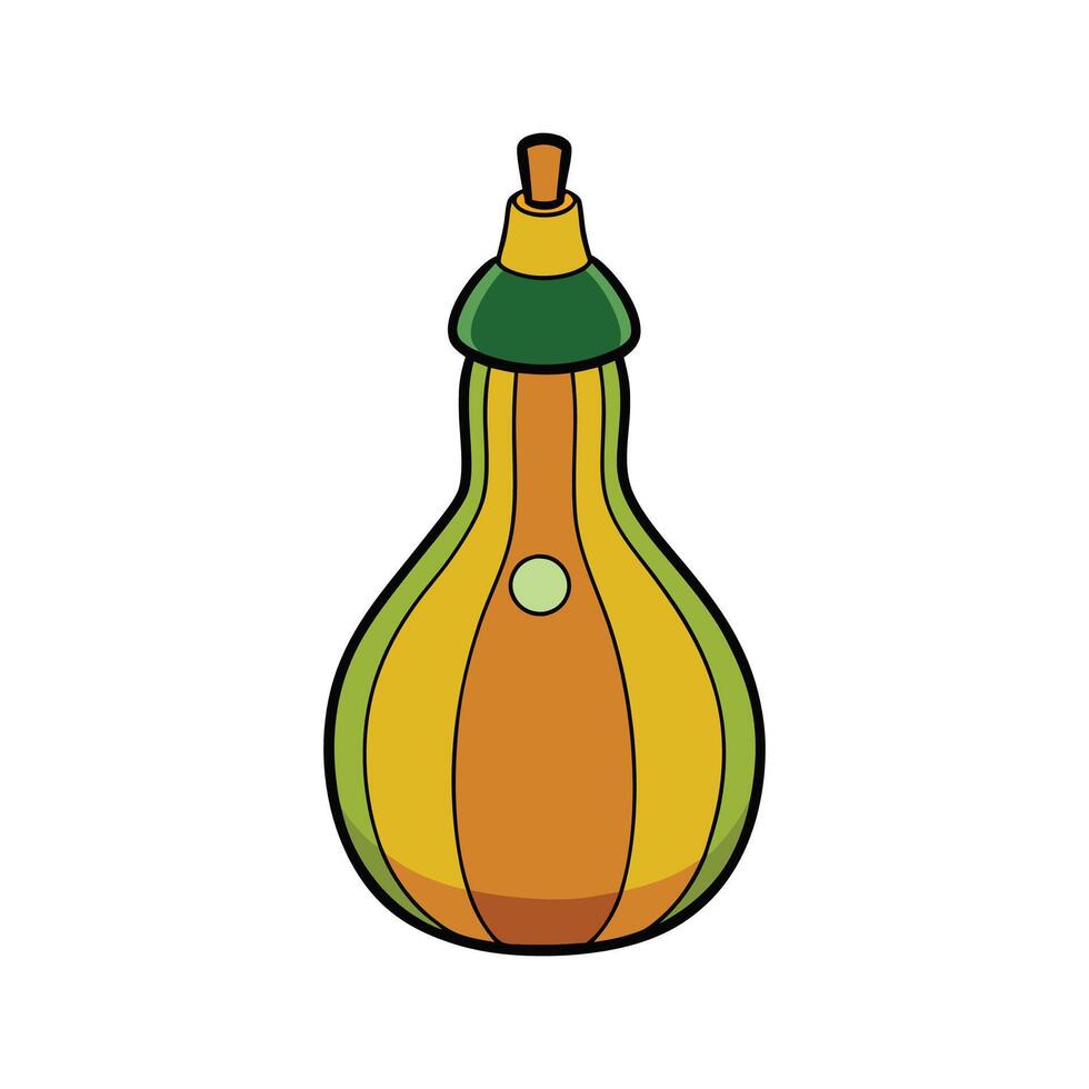 Nutritious Bottle Gourd Isolated vector