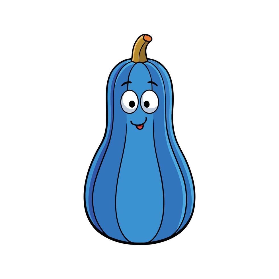 Fresh Blue Hubbard Squash Ideal For Cooking vector