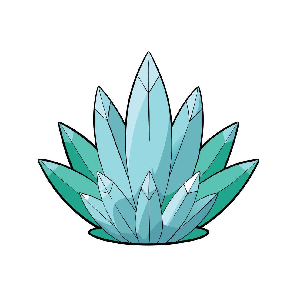 Fresh Ice Plant Ideal For Salads vector