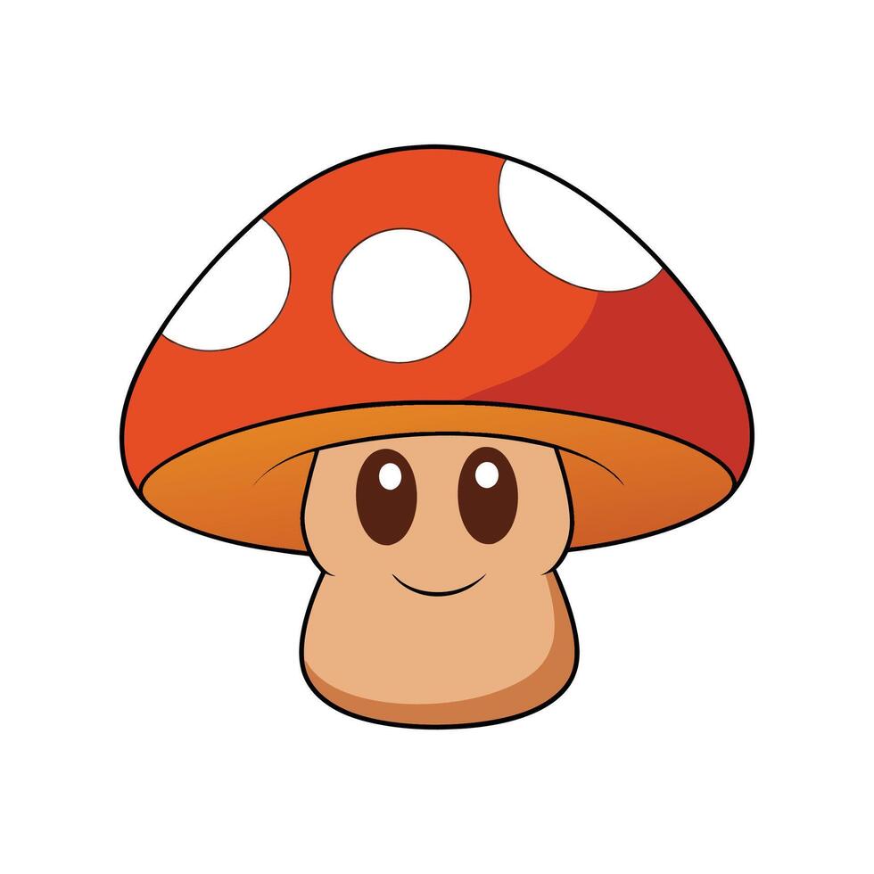 Nutritious Cremini Mushroom Isolated vector