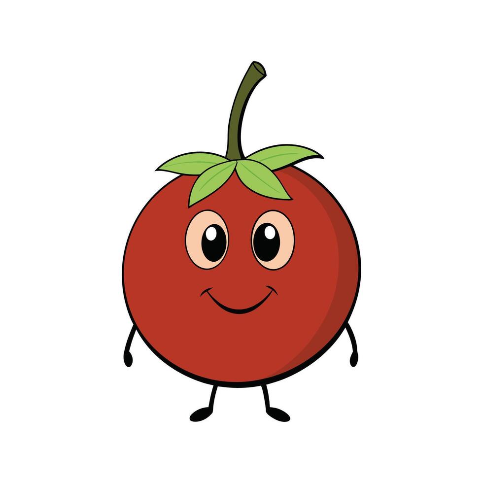 Vibrant Tamarillo Tree Tomato on Clean Surface vector