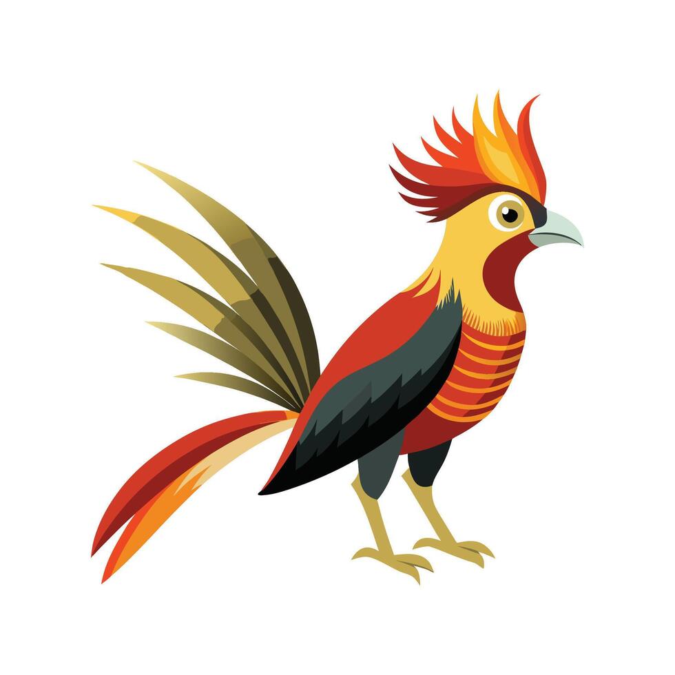 Wilsons Bird of Paradise Artistic Illustration vector