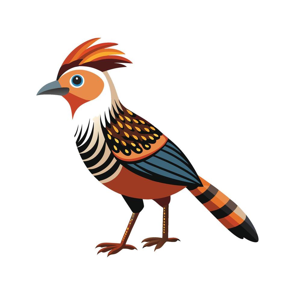 Unique Barred Antshrike Illustration vector