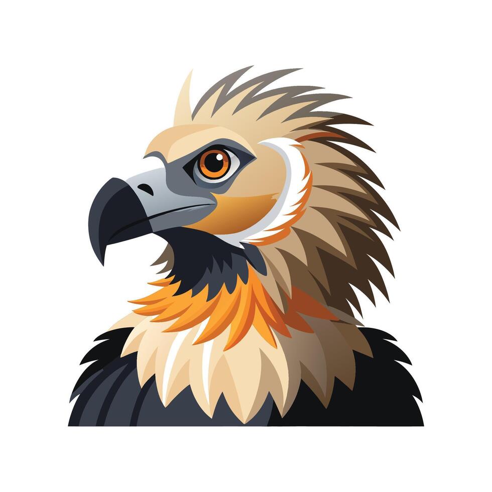 Majestic Bearded Vulture Art vector