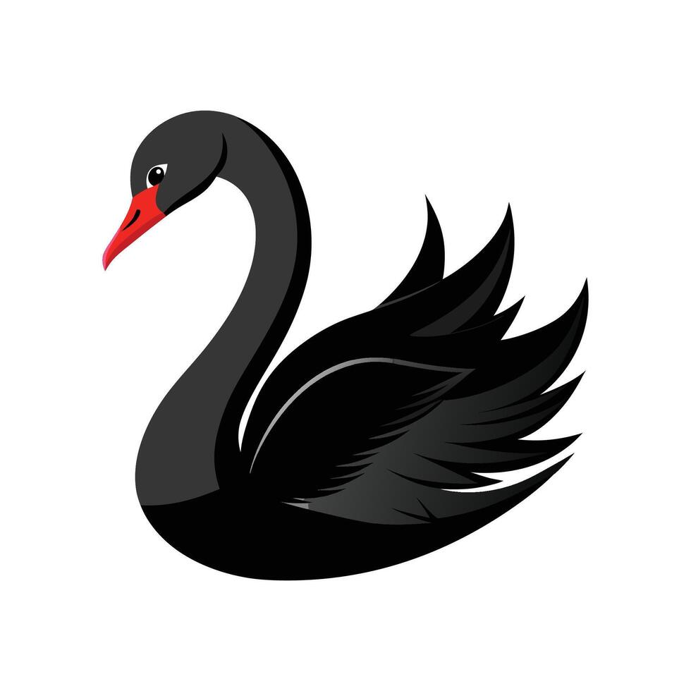 Striking Black Swan Artwork vector