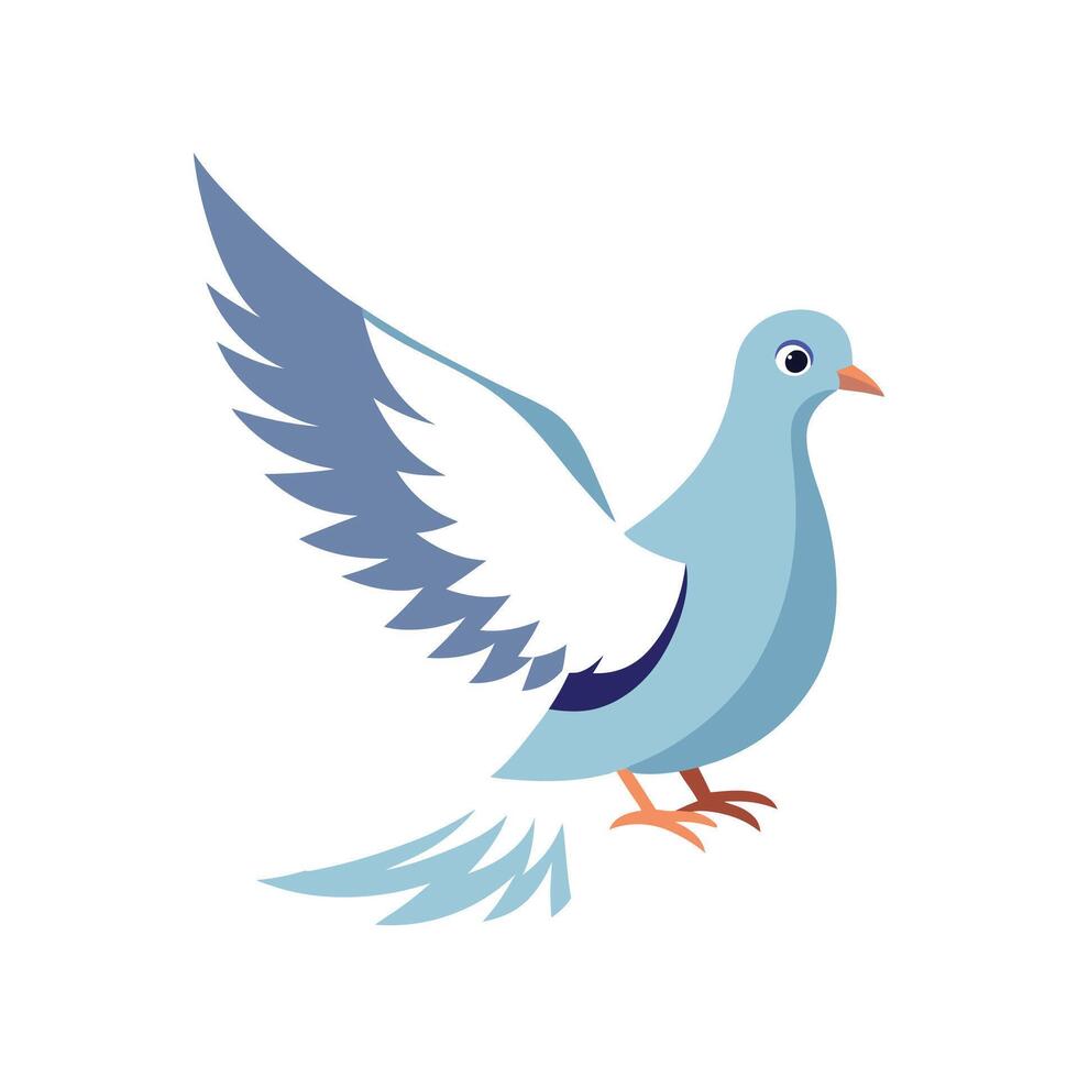 Charming Dove Bird Illustration vector