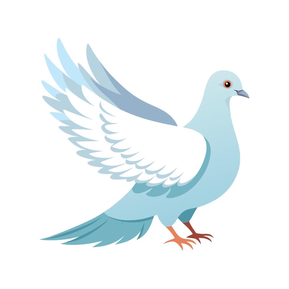 Stylish Dove Bird Artwork vector