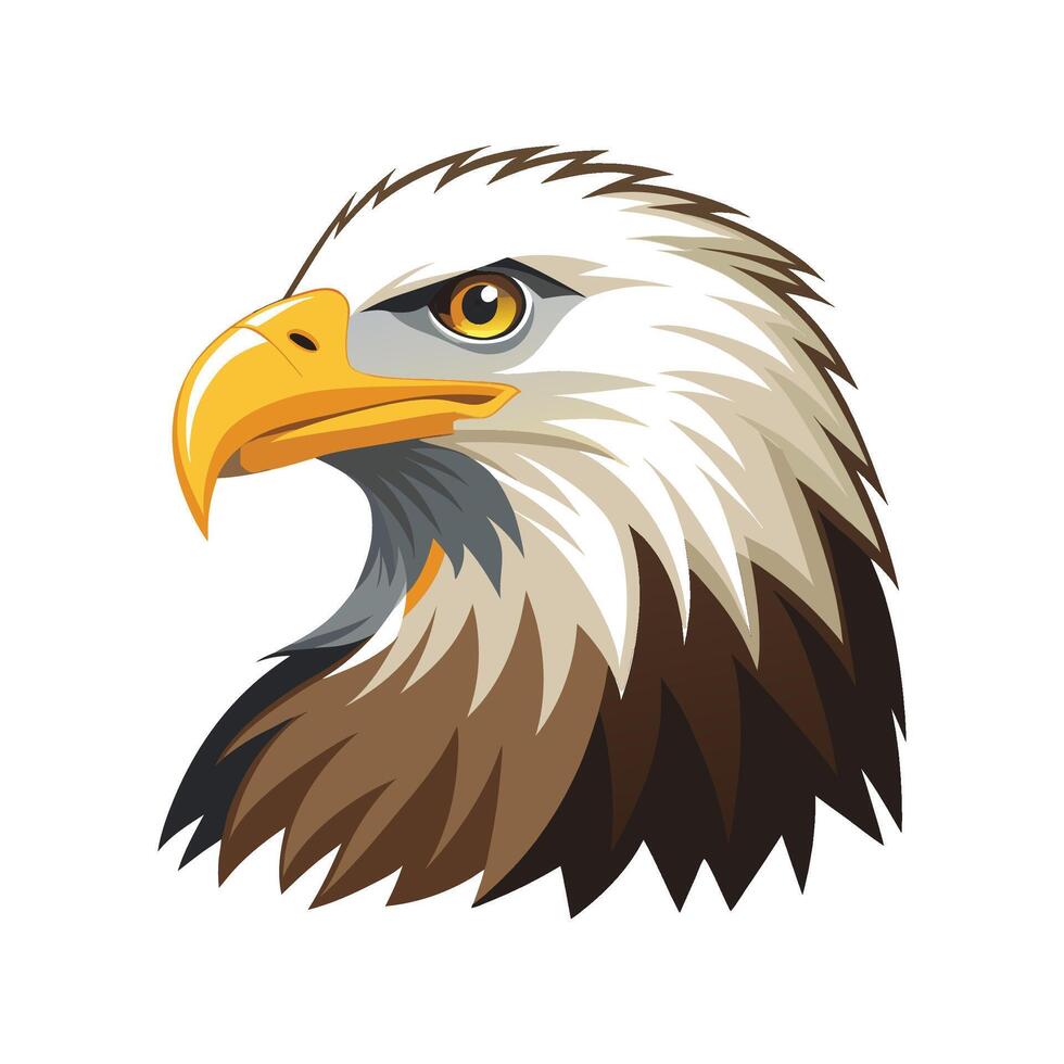 Elegant Eagle Artwork Illustration vector