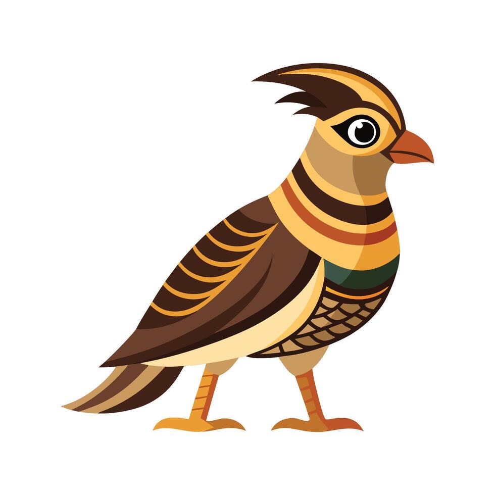 Elegant Egyptian Nightjar Bird Graphic vector