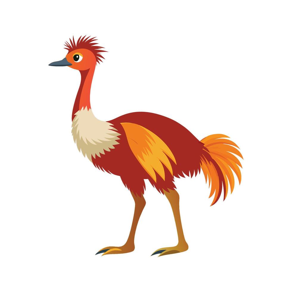 Charming Emu Artwork vector