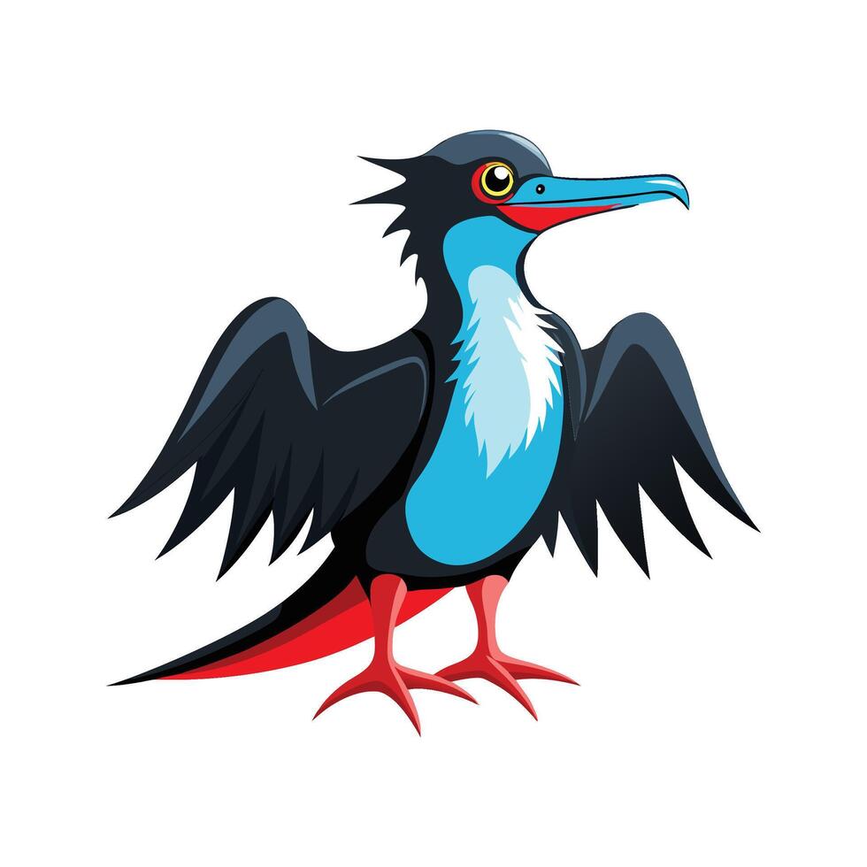 Elegant Frigatebird Artwork vector