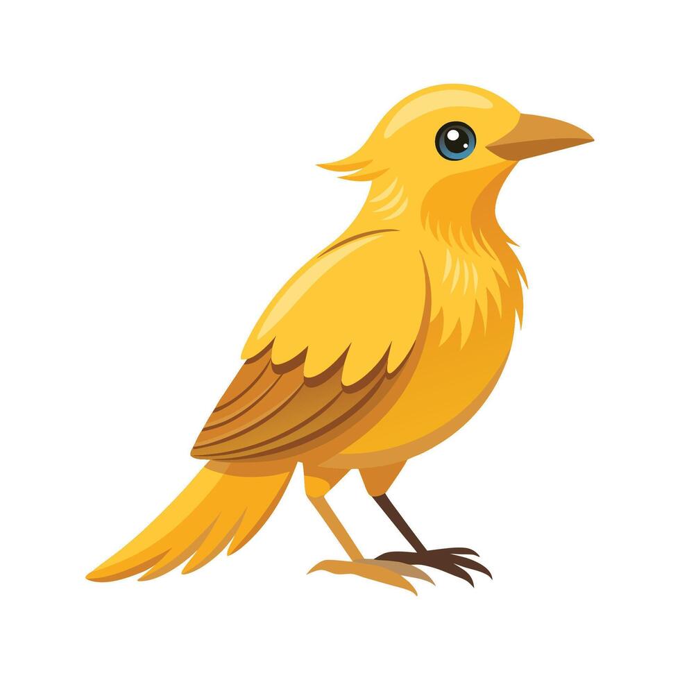 Colorful Golden Bowerbird Artwork vector