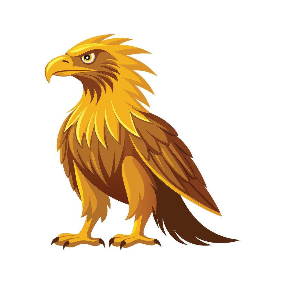 Majestic Golden Eagle Bird Artwork vector