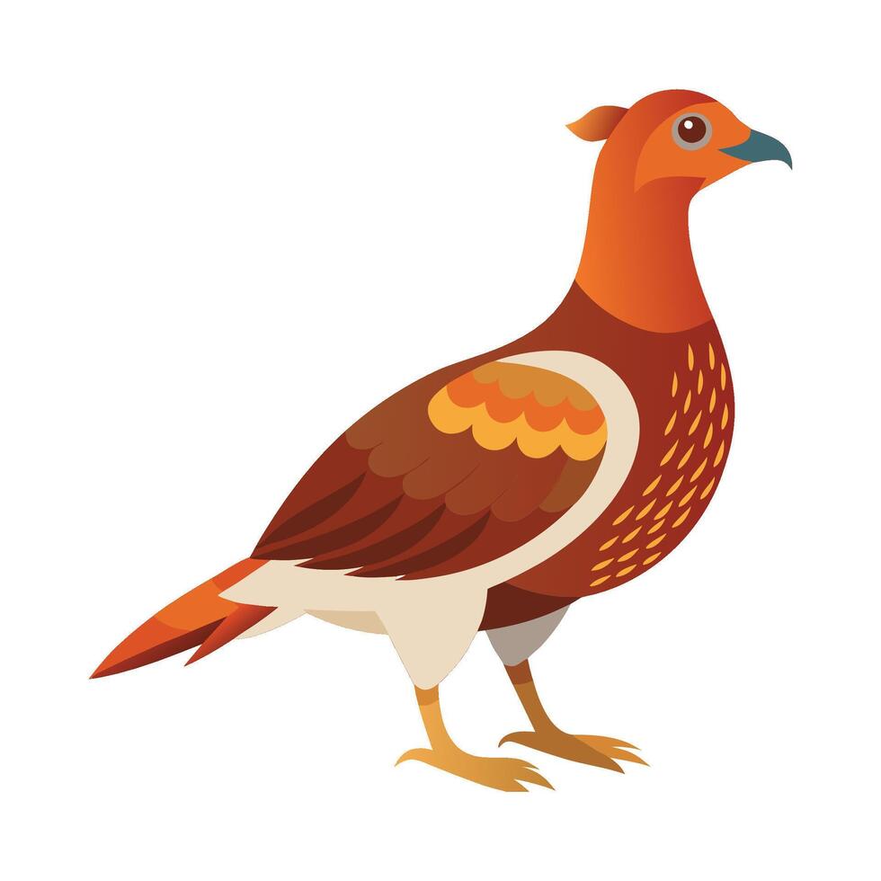 Majestic Grouse Bird Artwork vector