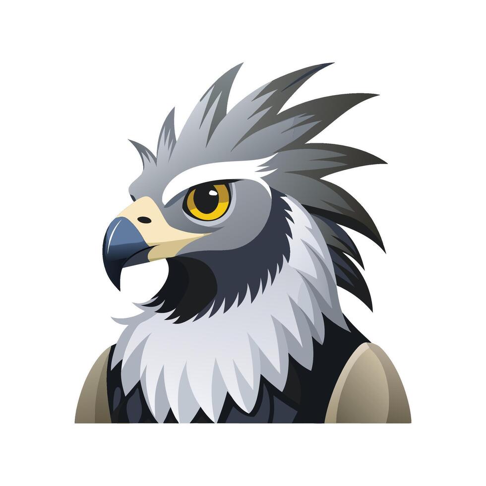Elegant Harpy Eagle Bird Graphic vector