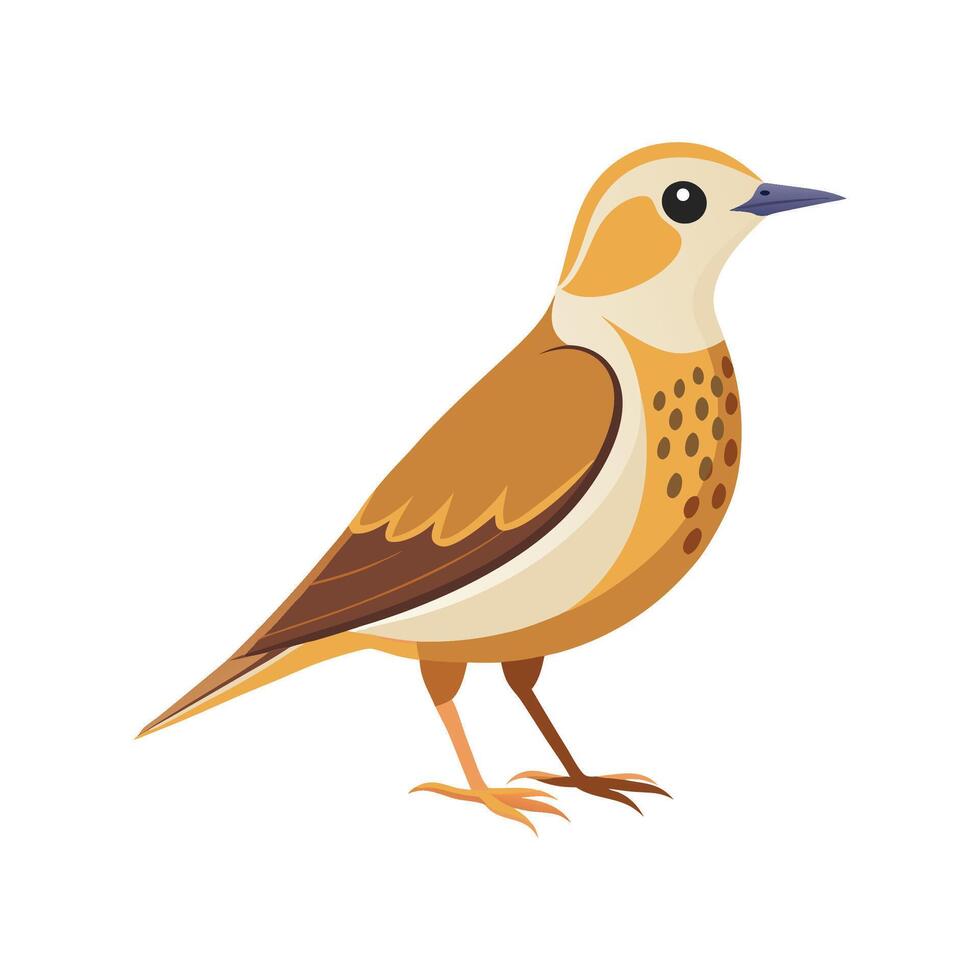 Elegant Lark Bird Graphic vector