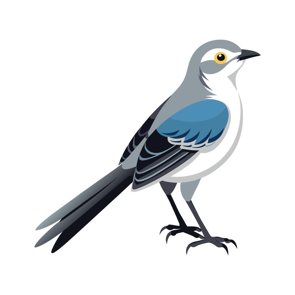 Vibrant Mockingbird Design vector
