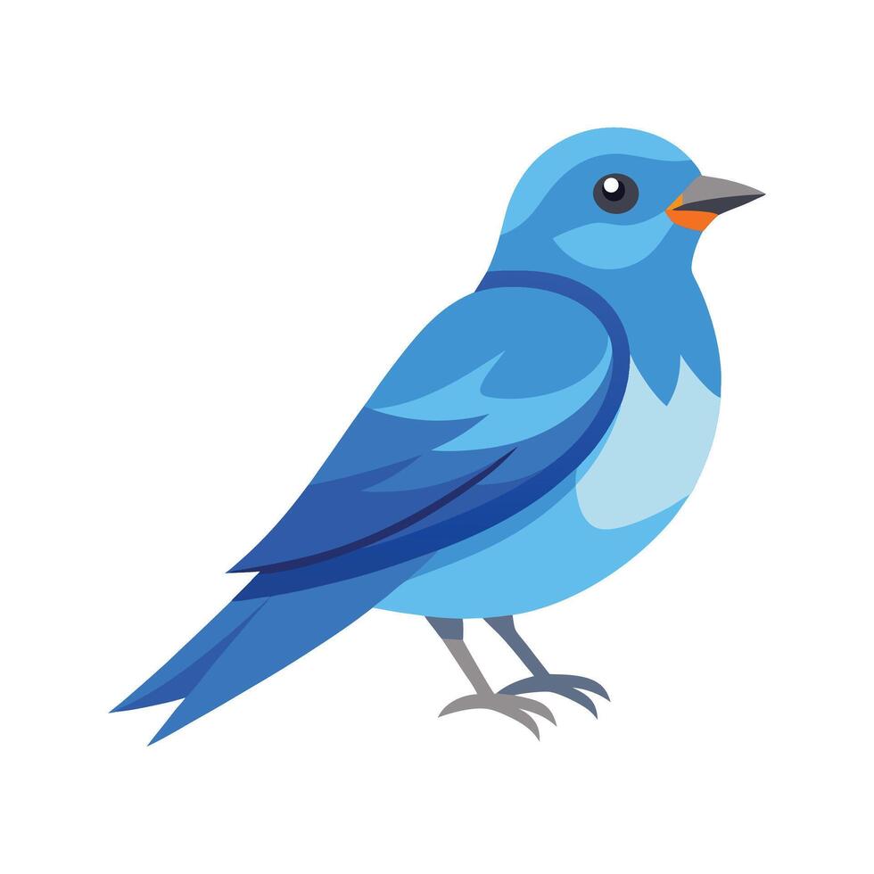 Vibrant Mountain Bluebird Artwork vector