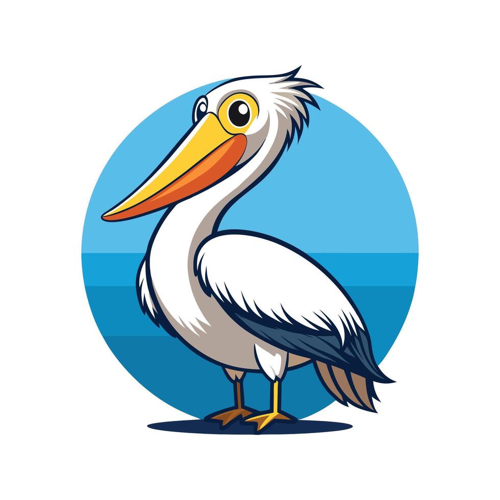 Stunning Pelican Bird Artwork vector
