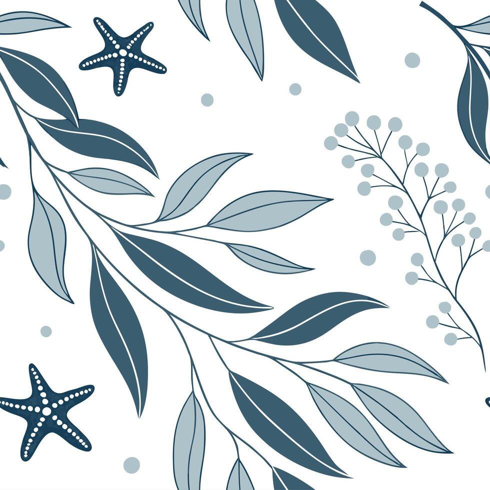 Industrial eucalyptus seamless tiles pattern with bold lines and metallic accents on white background ideal for modern lofts Set 7 vector