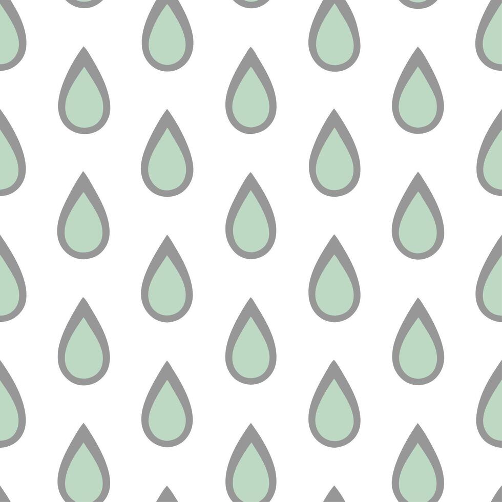 Heather and raindrops seamless pattern refreshing isolated white background ideal for spring textiless branding packaging vector