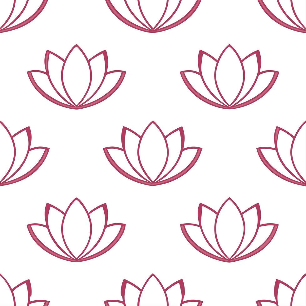 Botanical garden magnolia seamless tiles pattern with various magnolia species in natural pinks on white background perfect for serene spaces Set 2 vector