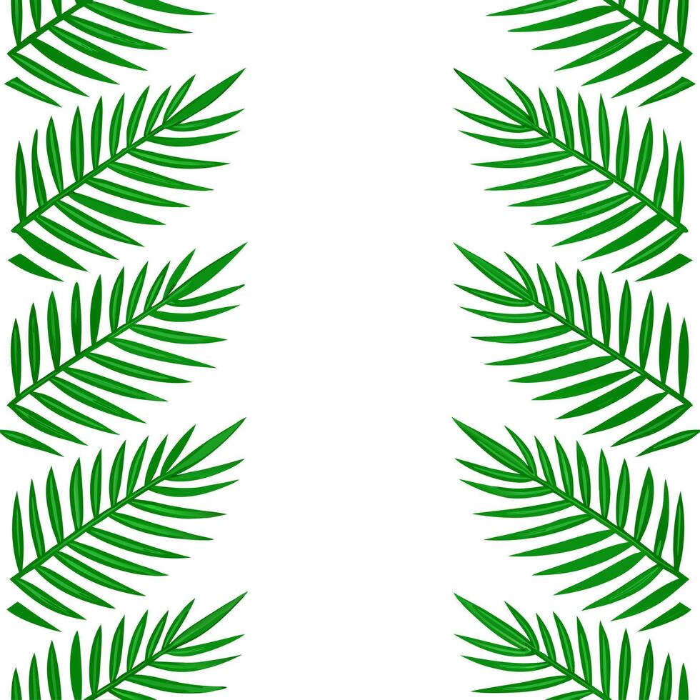Art Deco fern seamless tiles pattern with symmetrical fern motifs and gold accents for luxurious living rooms vector