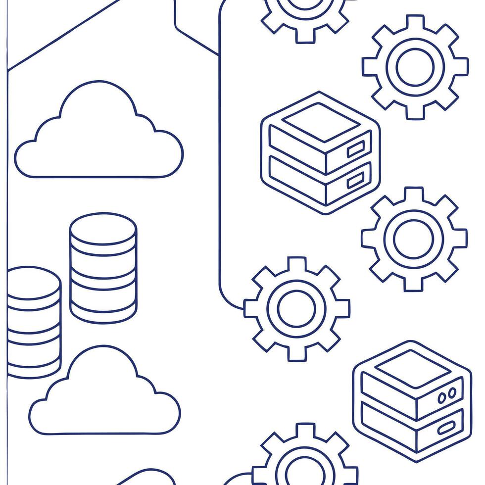 ERP on cloud and platform and deployment concept as Deploy ERP on cloud platforms to streamline business processes ensuring efficient implementation and seamless operation in Pho flat vector