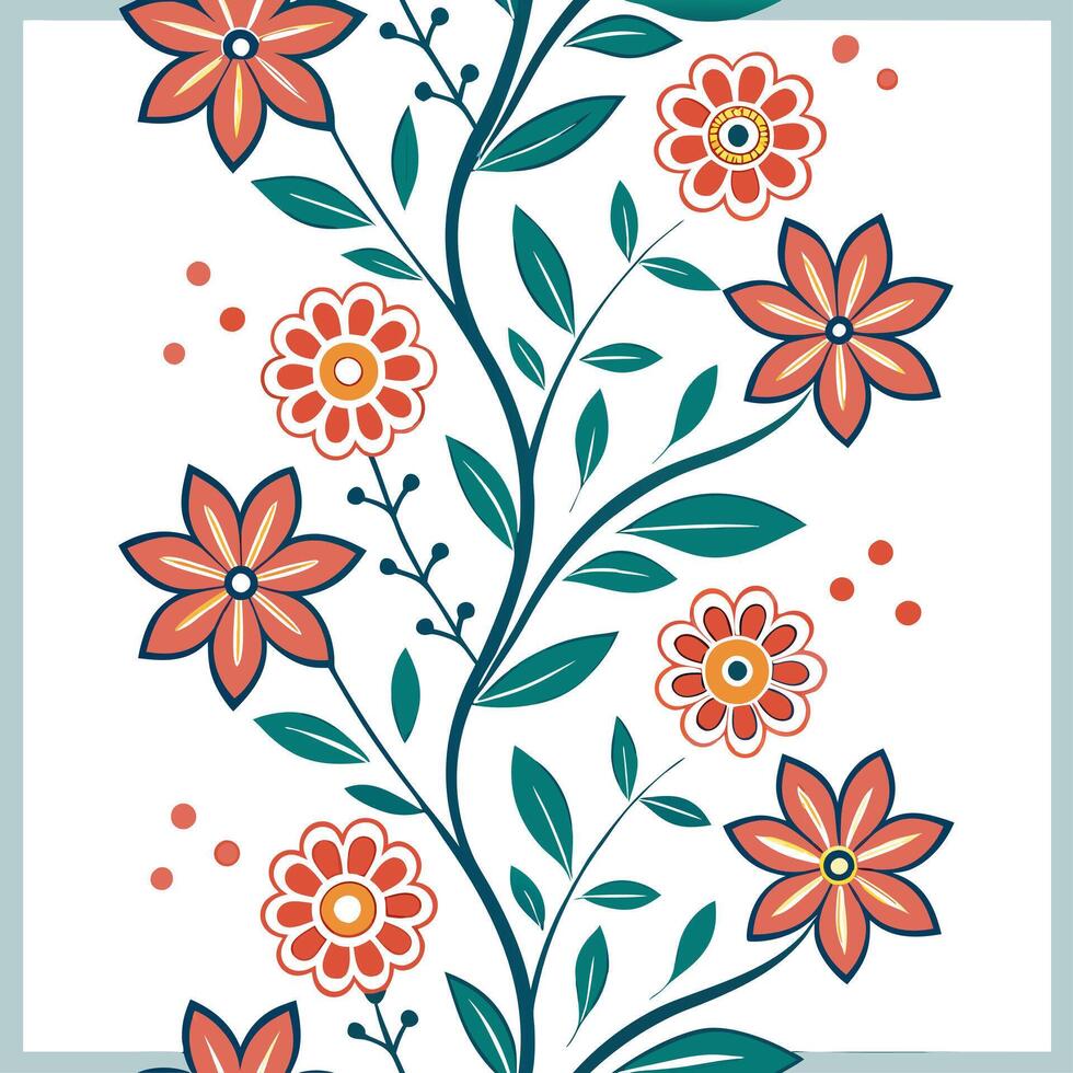 Ethnic graphics seamless pattern with traditional symbols and earthy color schemes for a grounded cultural look concept as Traditional symbols and earthy colors in ethnic graphics flat vector