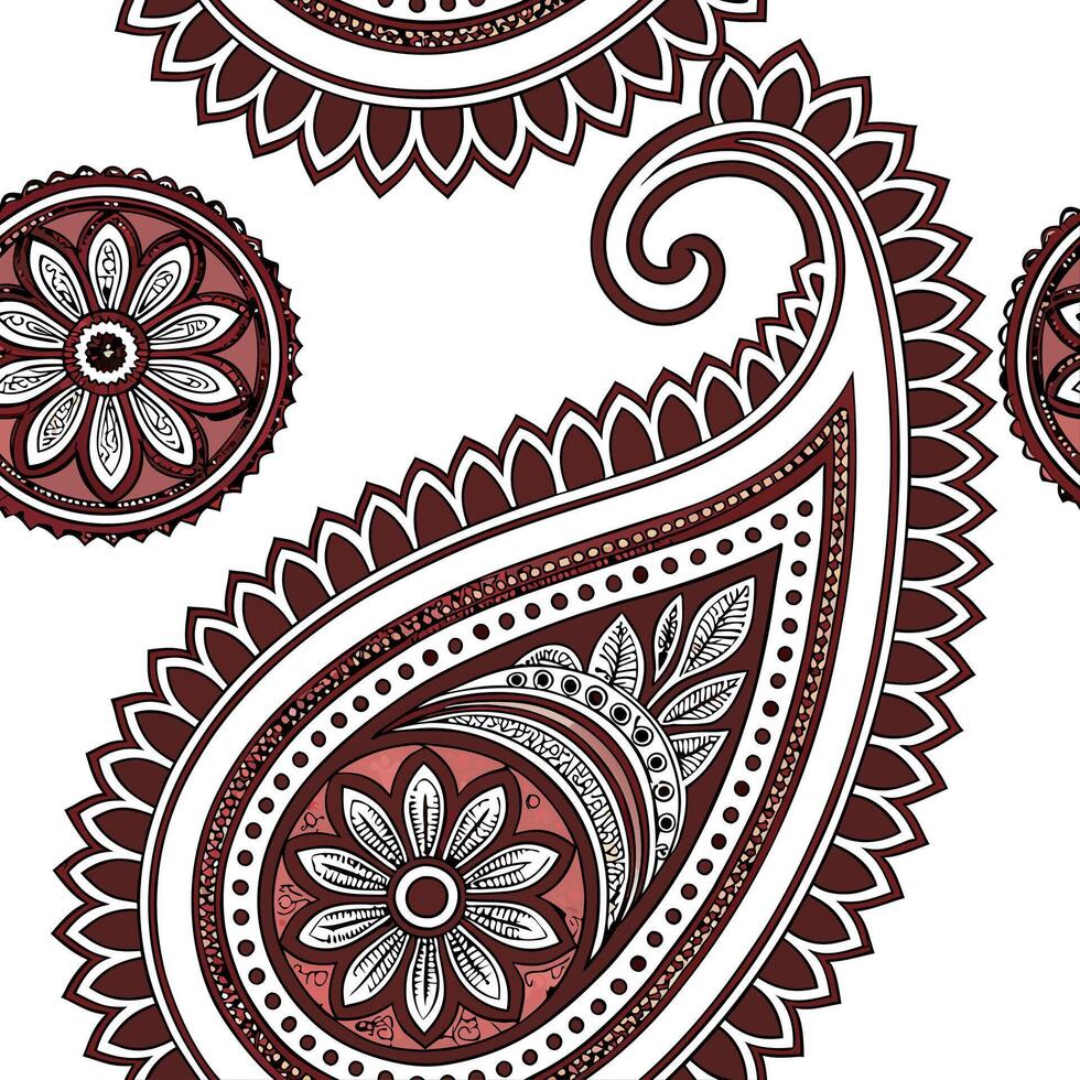 Ethnic patterns seamless design with intricate details and rich colors for a luxurious cultural aesthetic concept as Intricate ethnic patterns with rich deep colors for a luxurious flat vector