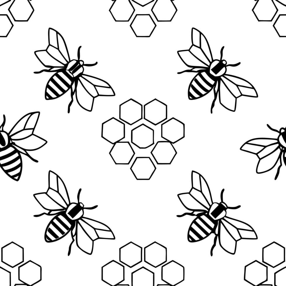 Flat Abstract honeycomb hexagon seamless tile pattern edgy isolated white background ideal for statement branding edgy fashion houseware lines concept as Edgy honeycomb hexagon sea flat vector