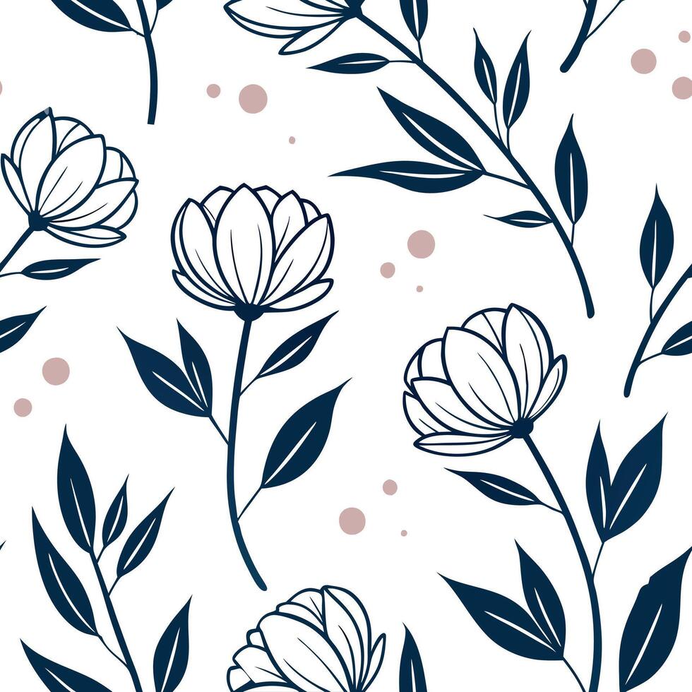 Flat Abstract watercolor peony seamless pattern with splashes and drips on white background concept as Abstract watercolor peonies with artistic splashes and drips forming a dynami flat vector