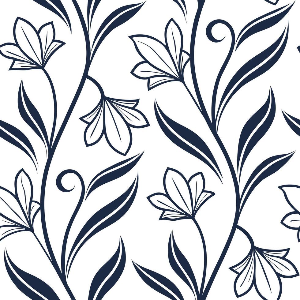 Flat Art nouveau frame seamless tile pattern with flowing lines and organic forms concept as Flowing art nouveau frames create seamless tile patterns with organic forms adding grac flat vector