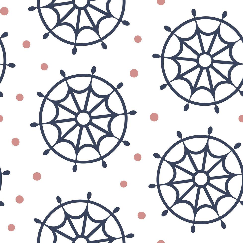 Flat Circular geometric seamless tile pattern elegant isolated white background ideal for stylish home textiles wallpapers concept as Circular geometric seamless pattern with elega flat vector