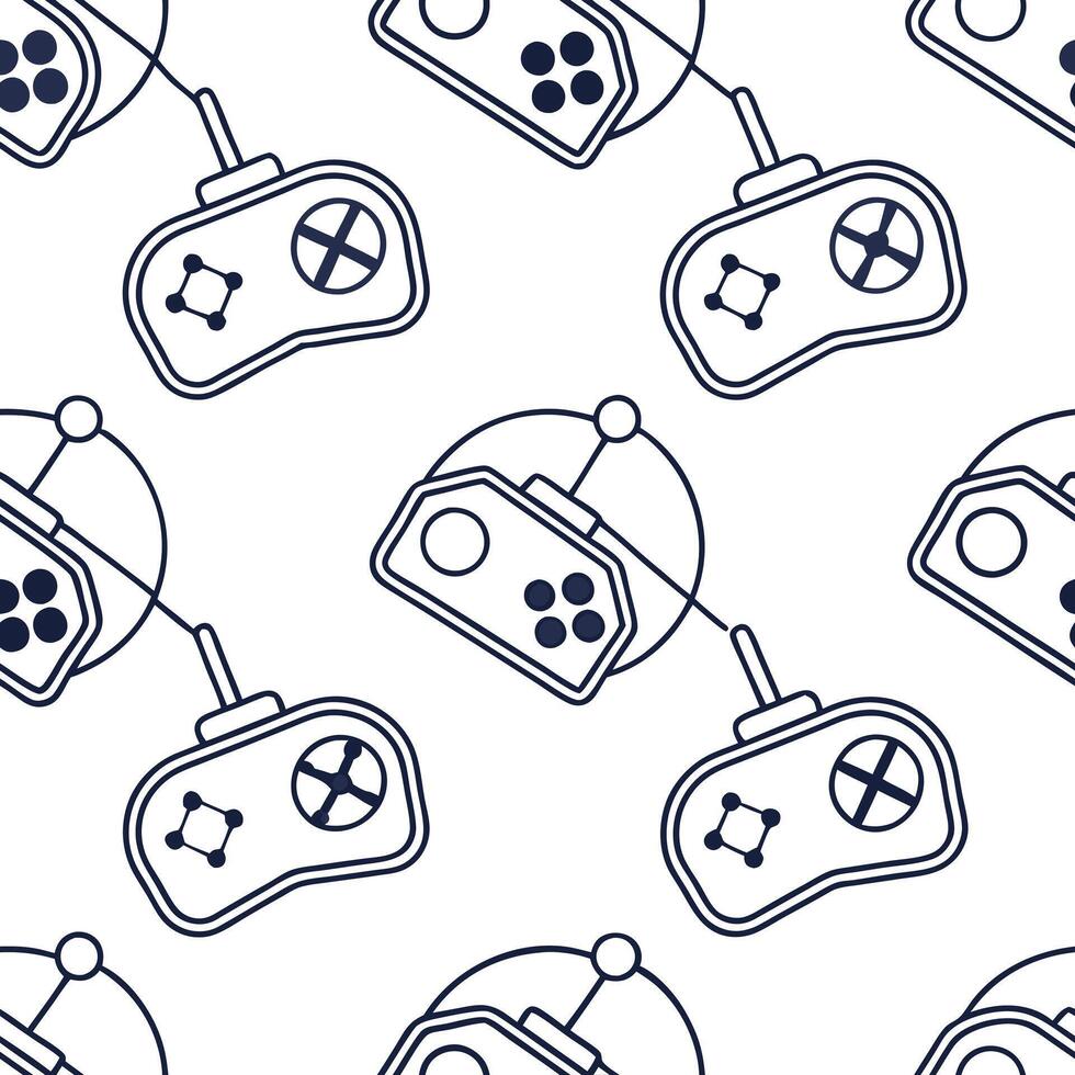 Flat Compose seamless tile patterns with docking port graphics streamlined spaceship contours and crisp white isolation for next gen inspiration concept as Streamlined docking port flat Set 2 vector