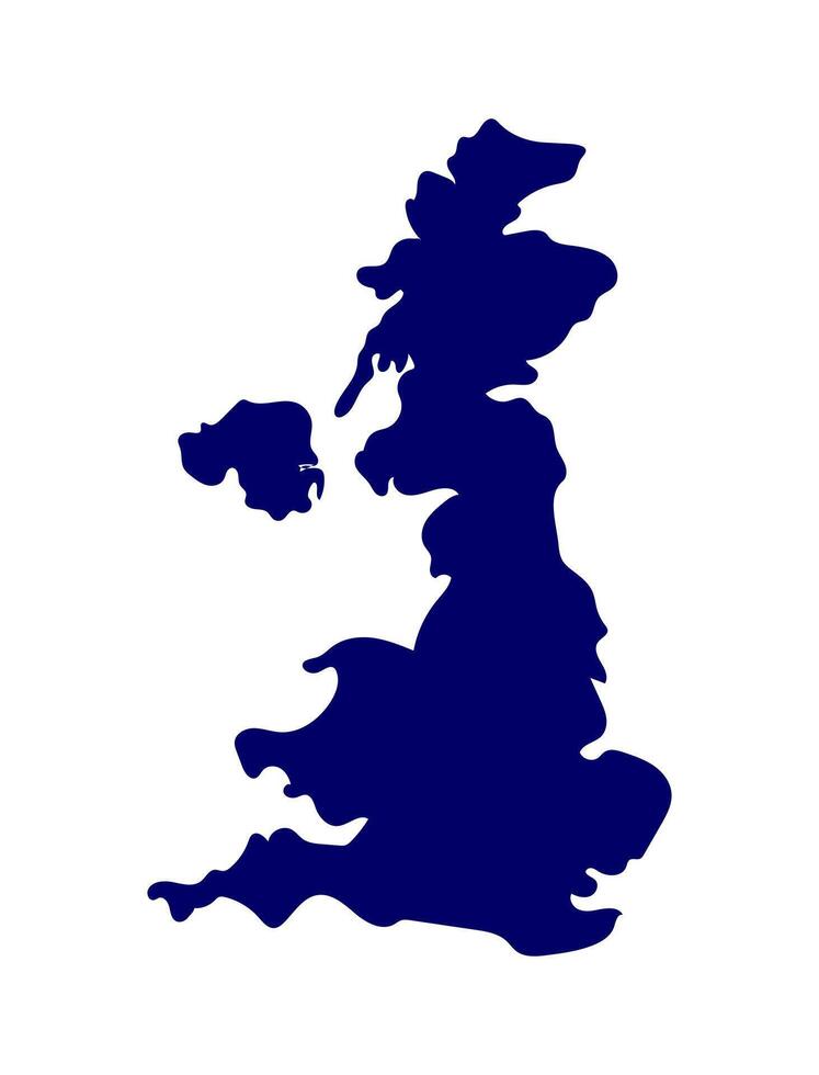 Map of United Kingdom vector