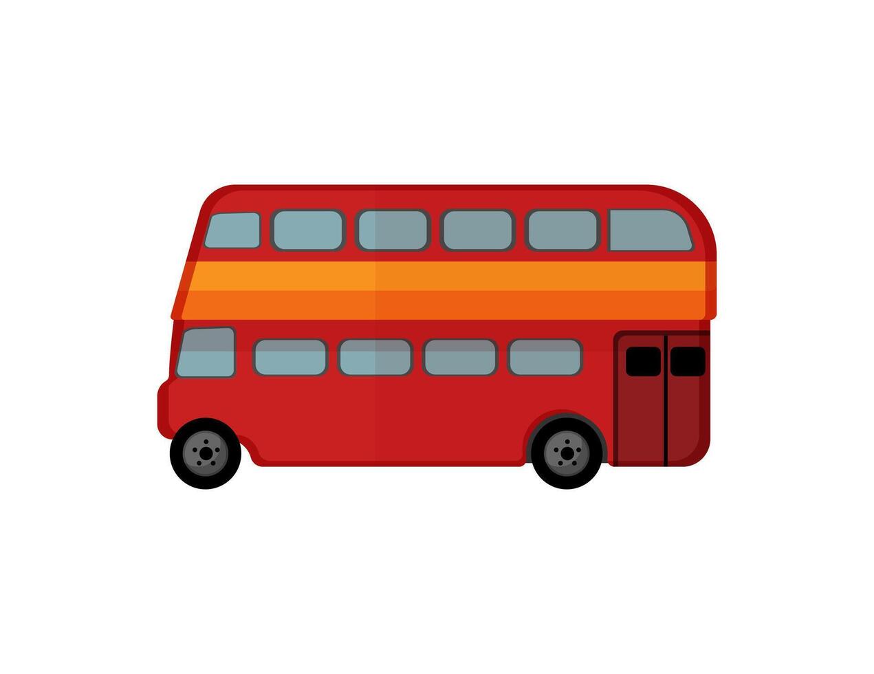 Red Double-Decker Bus vector