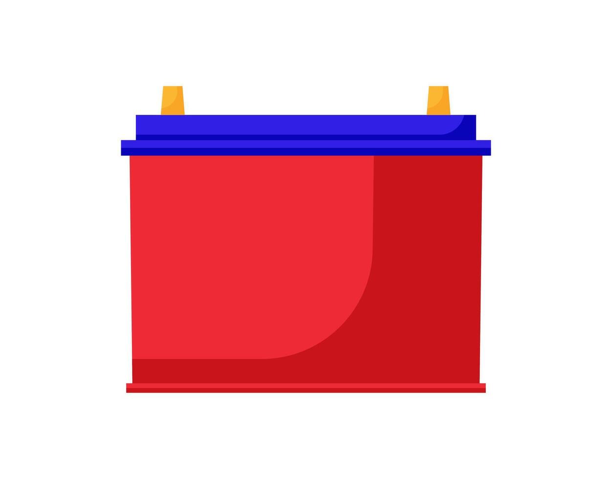 Red Car Battery vector